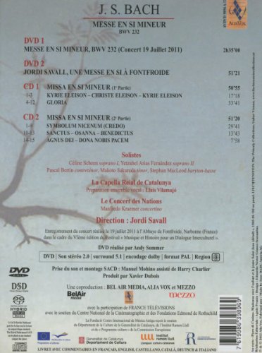 J.S. Bach: Messe en Si Mineur, BWV 232 [DVD]
