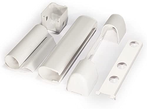 Juego de tapas protectoras para ventanas de PVC y puerta de plástico PVC de Siegenia, para FAVORIT KF3 EB, EL O, EL U, S, W KF, color blanco