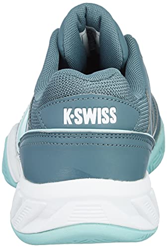 K-Swiss Bigshot Light 4, Zapatos de Tenis Mujer, Stormy Weather White Ice Morn, 41 EU