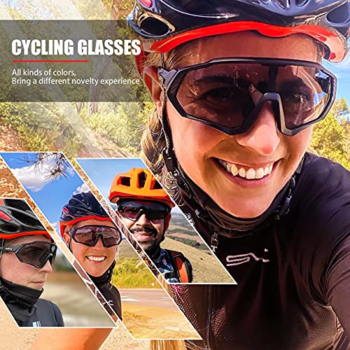 KAPVOE Gafas de Ciclismo Fotocromáticas con TR90 Gafas de Sol Deportivas Mujeres Hombres Running Transparente MTB Accesorios de Bicicleta 02