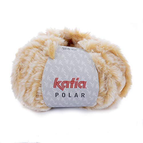 Katia Polar Fb. 82 - Ovillo de lana (100 g), color marrón