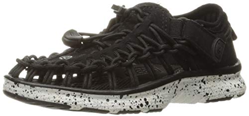 Keen Uneek O2, Zapatos de Low Rise Senderismo Unisex Niños, Negro (Black/White), 24 EU