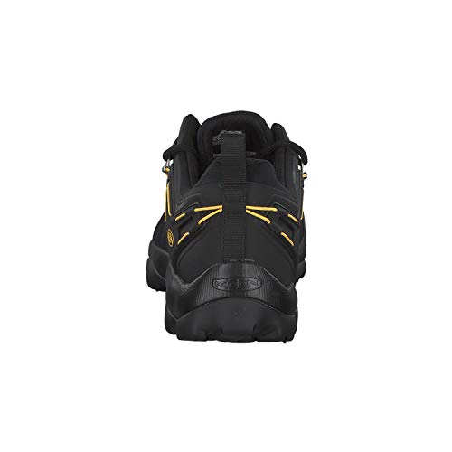 KEEN Venture WP-M, Zapatos para Senderismo Hombre, Negro Amarillo, 40 EU