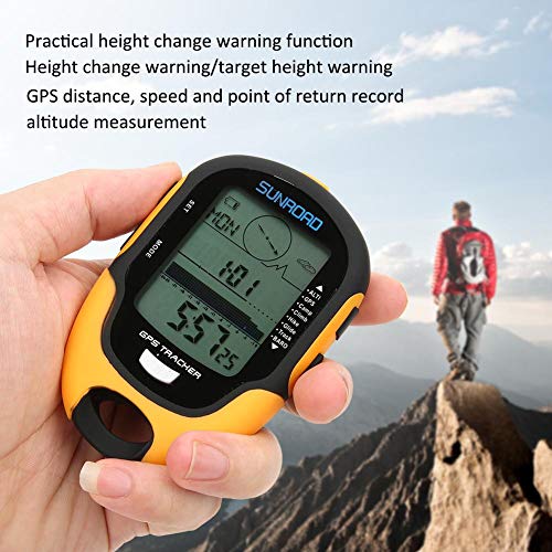 Keenso Altímetro electrónico GPS, FR510 ABS IPX4 Grado Impermeable Navegación al Aire Libre/Medidor de altitud/Brújula de Temperatura y Humedad/Indicador de Tendencia climática