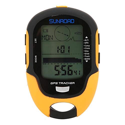 Keenso Altímetro electrónico GPS, FR510 ABS IPX4 Grado Impermeable Navegación al Aire Libre/Medidor de altitud/Brújula de Temperatura y Humedad/Indicador de Tendencia climática