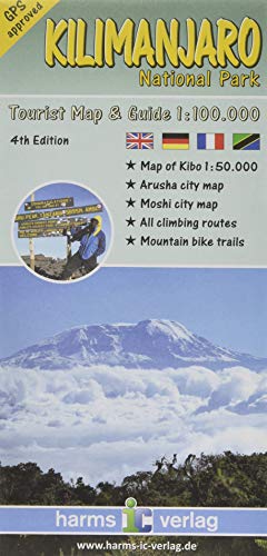 Kilimanjaro National Park Tourist Map & Guide 1 : 100.000