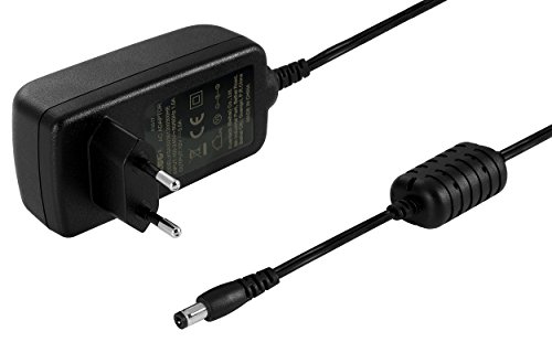 Ktec Alimentador Universal 12 V / 3 A (3000mA) Conector: 5,5mm x 2,5mm, Cable eléctrico 183 cm, Negro