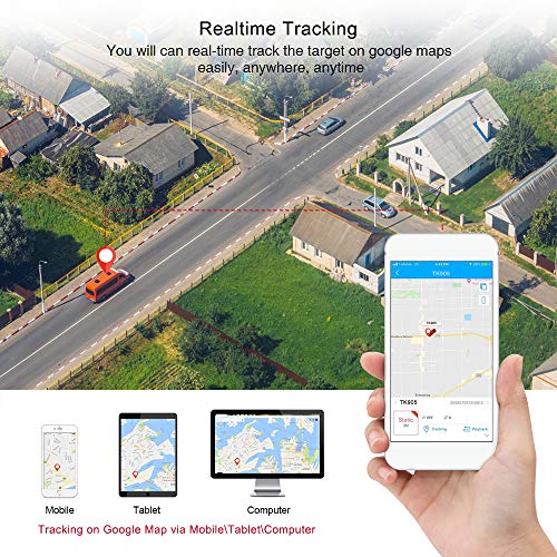 KUCE Posicionamiento del Rastreador GPS, Localizador GPS de Seguimiento en Tiempo Real Plug and Play GPS Tracker, Aplicación Gratuita, Coche, Camión, Sistema de Alerta de Taxi