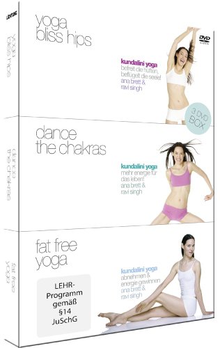 Kundalini Yoga Box - 3 DVDs (Yoga Bliss Hips, Dance the Chakras, Fat Free Yoga) - [DVD] [Alemania]
