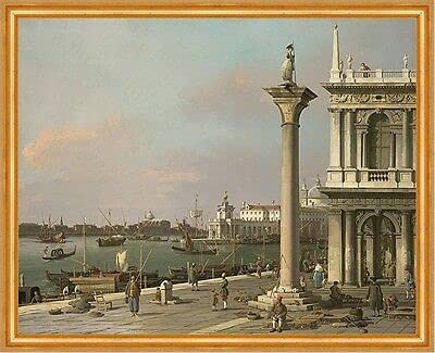 Kunstdruck Bacino di S. Marco: de The Piazzetta Giovanni Venecia Canal B A2 02082 enmarcada.