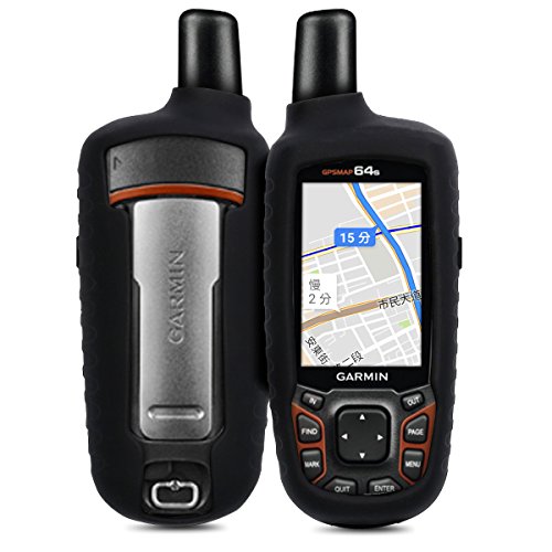 kwmobile Funda Compatible con Garmin GPSMAP 64 / 64s / 64st - Carcasa de Silicona para navegador GPS - Cover Negro