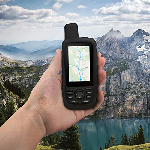 kwmobile Funda Compatible con Garmin GPSMAP 66s / 66st - Carcasa de Silicona para navegador GPS - Cover Negro