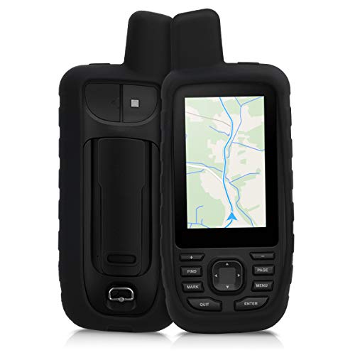 kwmobile Funda Compatible con Garmin GPSMAP 66s / 66st - Carcasa de Silicona para navegador GPS - Cover Negro