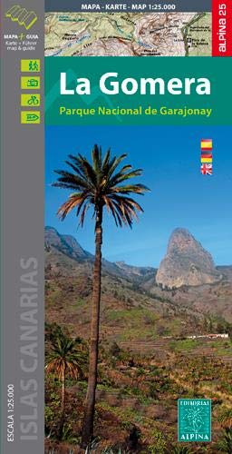 La Gomera- P.N. Garajonay 1:25.000: Parque Nacionale de Garajonay (ALPINA 25 - 1/25.000)