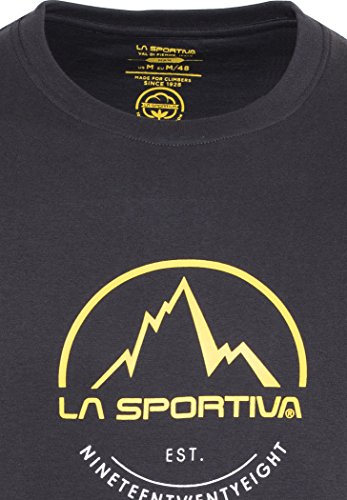 La Sportiva 03BBK Camiseta, Unisex Adulto, Negro, M