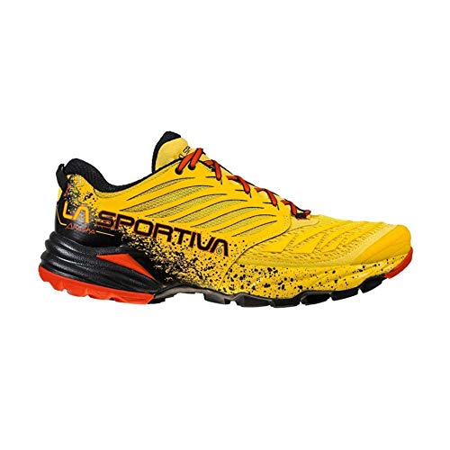 LA SPORTIVA Akasha, Zapatillas de Trail Running Hombre, Yellow/Red, 41 EU