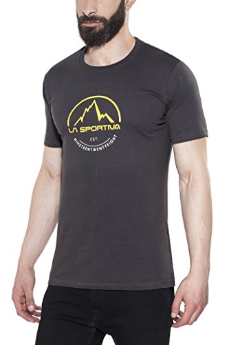 La Sportiva Logo tee Camiseta, Unisex Adulto, Black, L