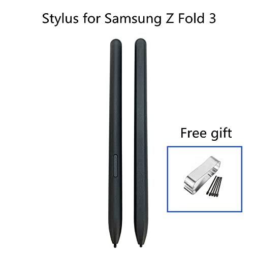 lápiz óptico para Samsung Galaxy Z Fold 3, lápiz óptico de Repuesto para Pantallas táctiles con un Juego de recambios - Negro
