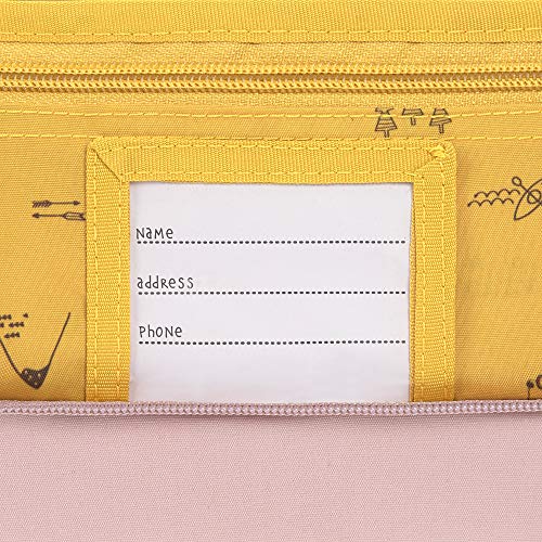 LÄSSIG Adventure Bolsa de aseo para niños con etiqueta para el nombre, 20 cm, 1,6 L, Tipi rosa