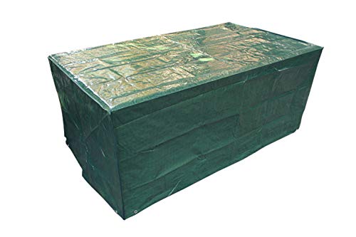 Laxllent Funda para Mesa de Jardín Impermeable al Viento Resistencia Funda para Muebles de Patio al Aire Libre,170 x 95 x 70 cm,Verde