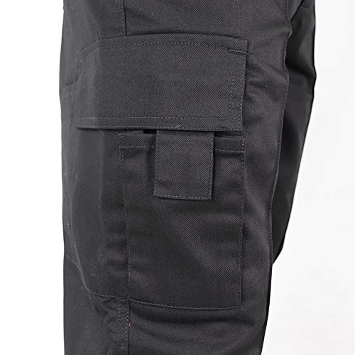 Lee Cooper ropa de trabajo LCSHO806 Classic Multi bolsillo cargo de Altas Prestaciones Fácil Cuidado trabajo ropa de trabajo pantalones cortos, Negro, Cintura, 30w