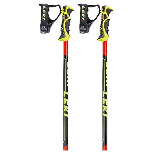 Leki Worldcup Racing SL - Bastones de esquí, Unisex, 6366748, Red/Black/Yellow, 110