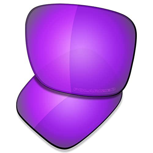 Lentes de repuesto para gafas de sol Oakley Holbrook XL de Saucer, (High Defense - Violet Purple Polarized), Talla única