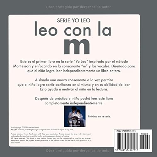 Leo con la M (Serie Yo Leo): Aprendo a Leer con el Método Montessori