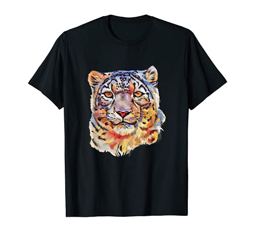 Leopardo Motivo Gatos de Presa Cachorros Leopardos Camiseta