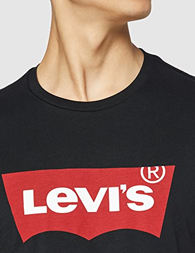 Levi's Set-In Neck Camiseta, Graphic H215-Hm Black, XXS para Hombre