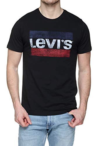 Levi's Sportswear Logo Graphic Camiseta, Negro (Beautiful Black), XL para Hombre