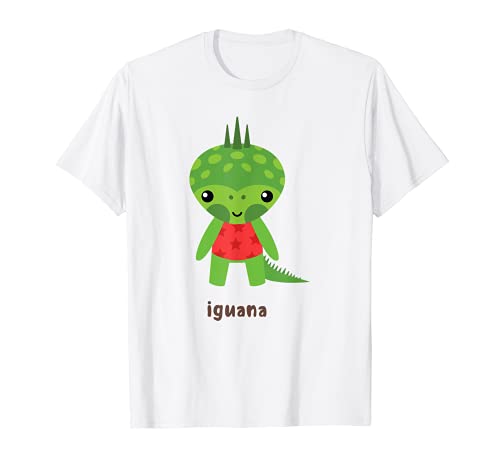 Lindo bebé Iguana impresión Camiseta