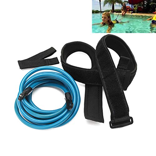 Linpu - Cinturón de entrenamiento para natación, cinturón de resistencia, para natación estática, arnés de natación, cuerda de resistencia, correa bungee