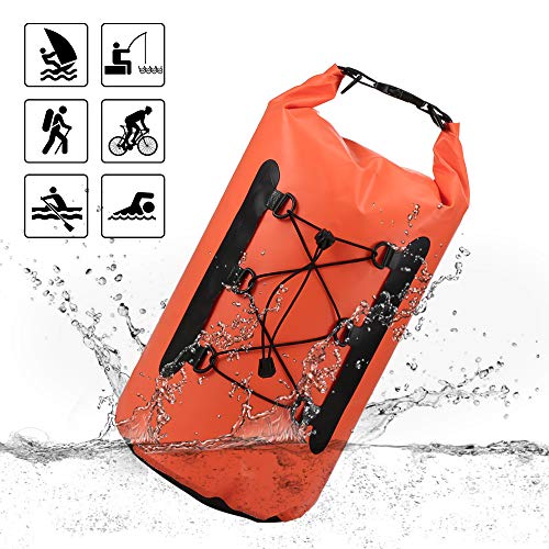 Lixada Bolsa Estanca Seca Impermeable Roll-Top Mochila Impermeable para Trekking Nadar Kayak Deportes Acuáticos 15L