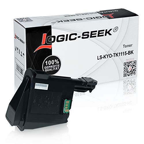 Logic-Seek - Tóner para Kyocera TK1115 / 1T02M50NL0 (16000 páginas), color negro