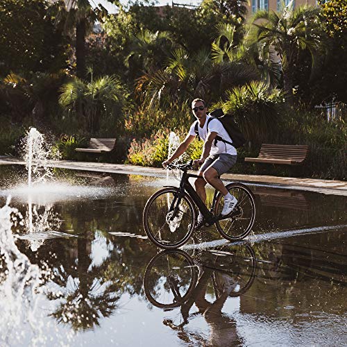 LOOK Cycle - Pedales de Bicicleta Geo City Grip - Pedales Planos - Seguridad Antideslizante - Innovador Activ Grip Rubber - Pedal de Bicicleta Urbana de Alto Rendimiento Premium - Rojo