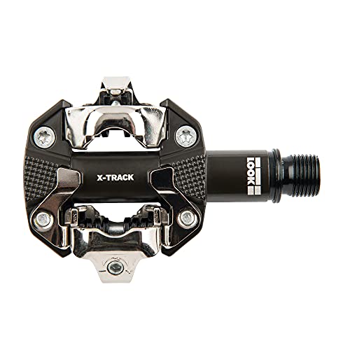 LOOK Cycle – Pedales VTT X-Track – Compatible con el Mecanismo Estándar SPD – Cuerpo de Aluminio – Eje de Cromoly Double Sellado – Pedales de Bicicleta robustos y fluidos