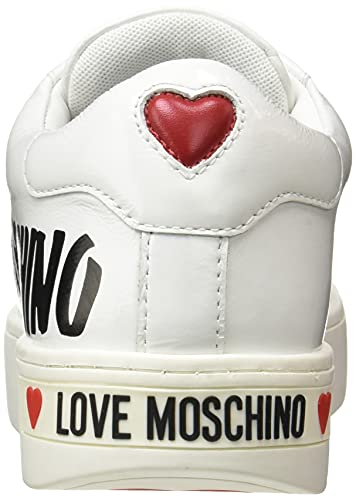 Love Moschino, Scarpe da Donna, Pre Collezione Autunno Inverno 2021, Zapatillas Mujer, Bianco, 40 EU