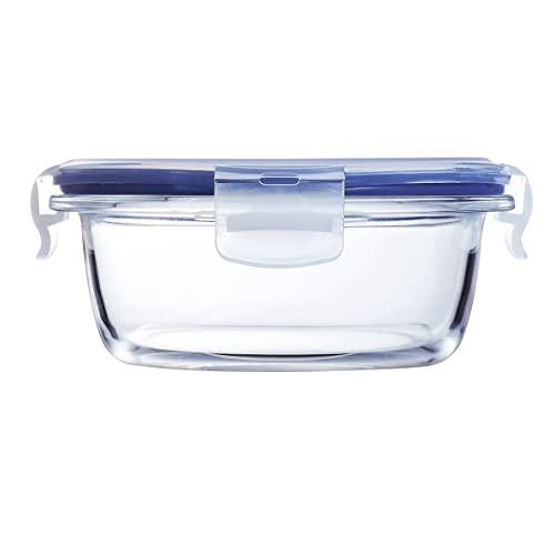 Luminarc Pure Box Active - Recipiente hermético de vidrio, redondo, tamaño 0,42 litros