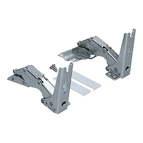 LUTH Premium Profi Parts Juego de bisagras de puerta (x2) para frigorífico compatible con Bosch Siemens Neff AEG 00481147, 0481147, 481147