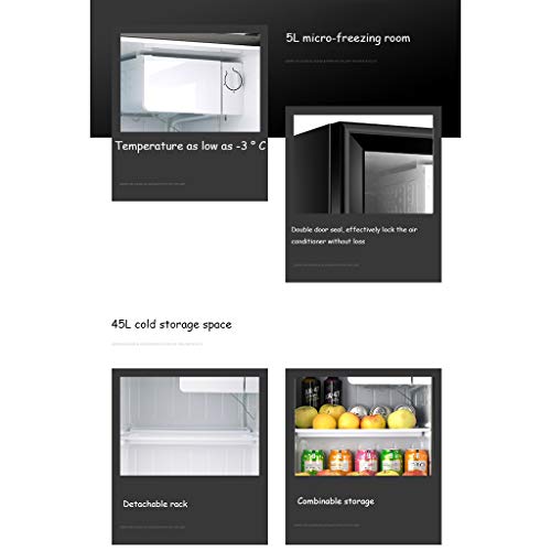 Lxn Blanco Mini - 50L Debajo del mostrador frigorífico con Cubierta Chiller Compartimiento - Pequeño Food Drink Máquina de Almacenamiento, con estantes Regulables y Desmontables