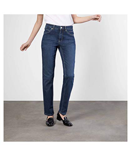 MAC Jeans Melanie Vaqueros Straight, Blau (New D845), 38W x 30L para Mujer
