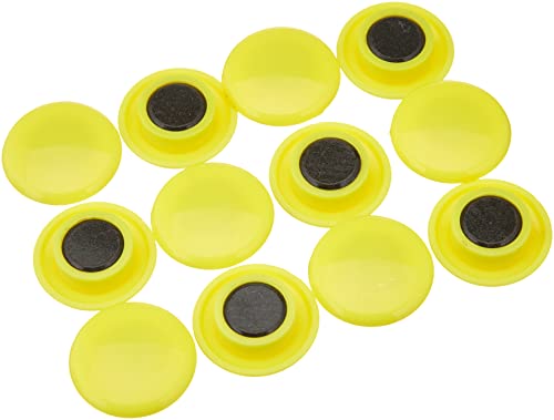 Magnet Expert - Imanes de sujeción (30 x 8 mm, 12 unidades), color amarillo