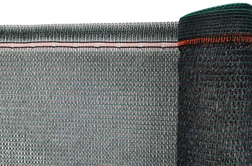 Malla sombreadora 70% Verde Oscuro. 10m² (2 x 5m). Resistente a Rayos UV Vallas, Balcones,terrazas. Aporta Sombra a tu jardín. Bloqueador Solar.