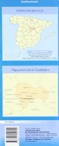 Mapa provincial Guadalajara 1:200.000