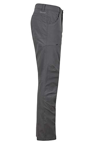 Marmot Arch Rock Pant Pantalones de Trekking Softshell, Pantalones para Caminar, Transpirables y repelentes al Agua, Hombre, Slate Grey, M