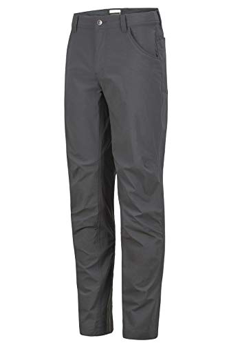 Marmot Arch Rock Pant Pantalones de Trekking Softshell, Pantalones para Caminar, Transpirables y repelentes al Agua, Hombre, Slate Grey, M