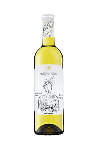 Marqués de Riscal - Vino blanco Denominación de Origen Rueda, 100% Organic - Estuche 2 botellas x 750 ml - Verdejo y Sauvignon Blanc - Total 1500 ml