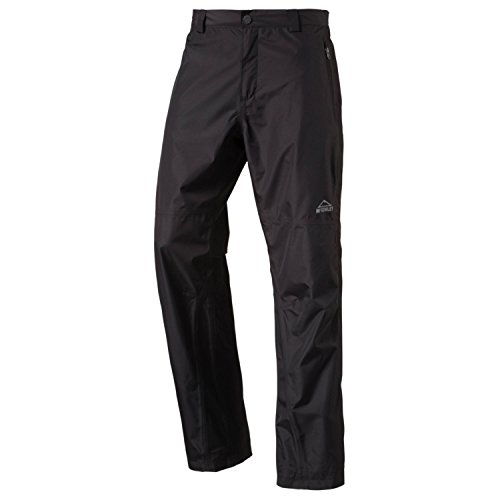 McKinley Carlow KG - Pantalones Impermeables para Hombre, Hombre, Pantalones para Lluvia, 208599, Negro, 23