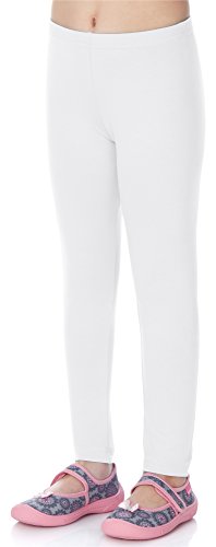 Merry Style Leggins Mallas Pantalones Largos Ropa Deportiva Niña MS10-130 (Blanco, 152 cm)